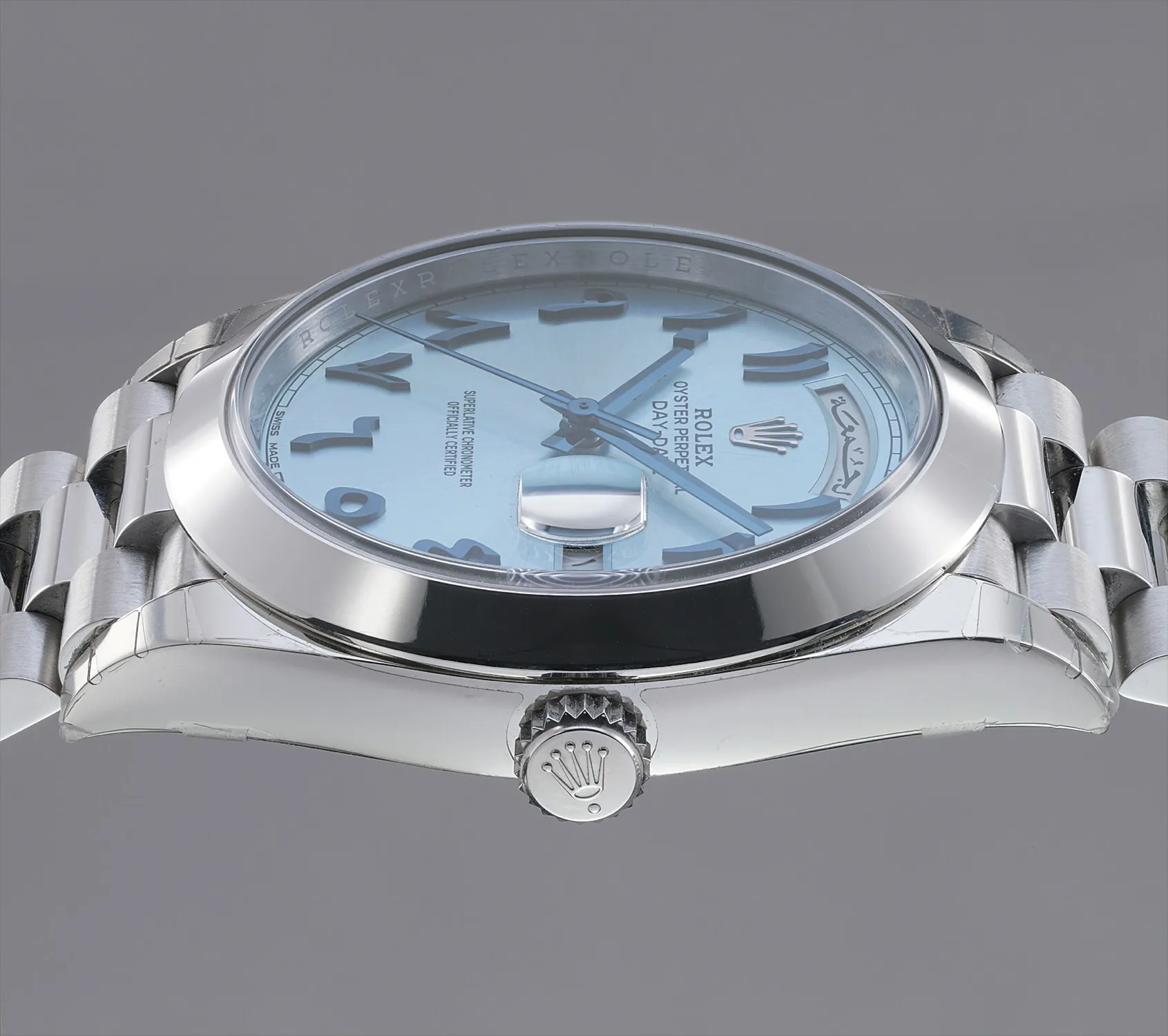 Rolex Day-Date 40 228206 40mm Platinum Light blue 1