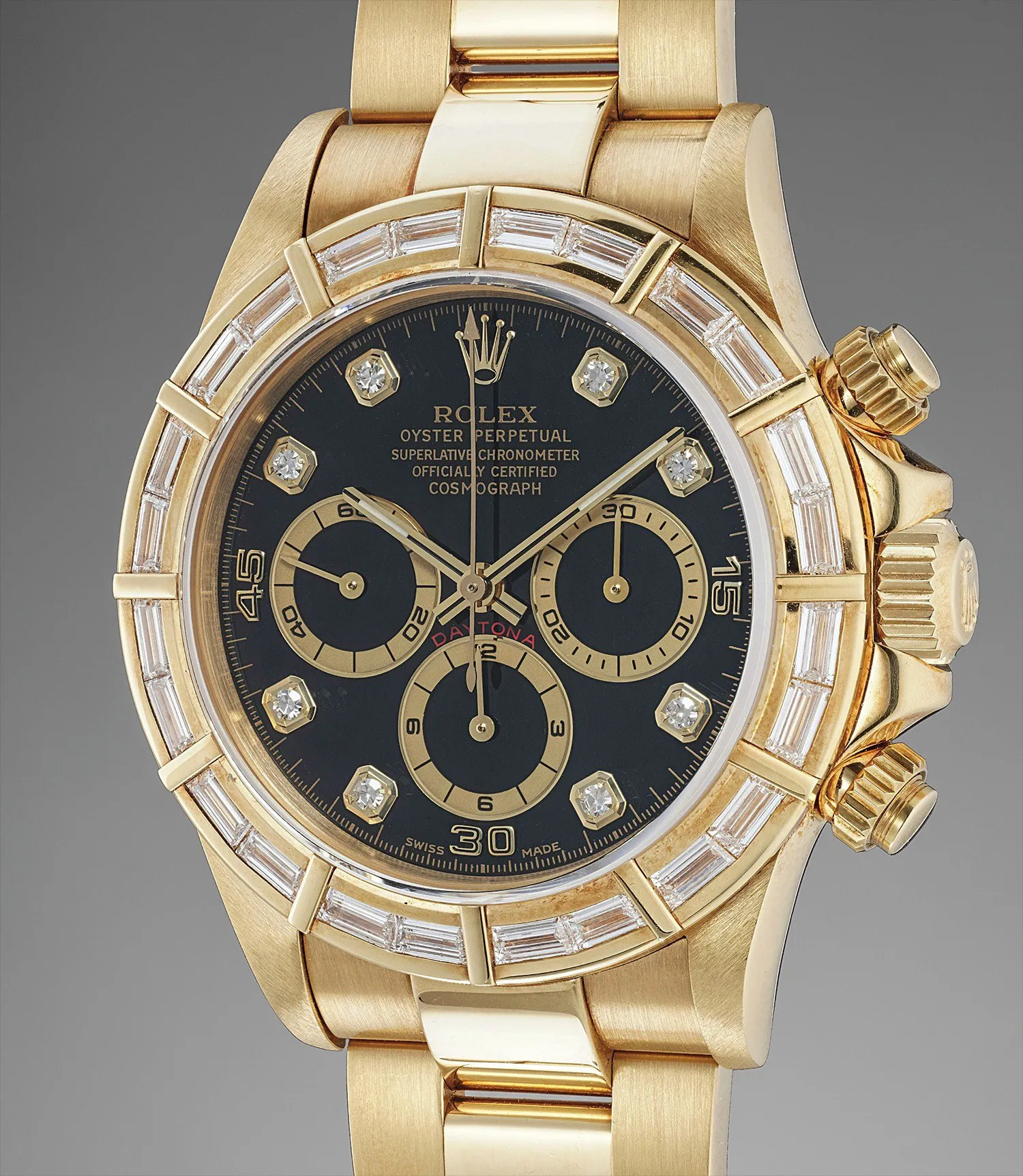 Rolex Daytona 16568 40mm Yellow gold and Diamond Black