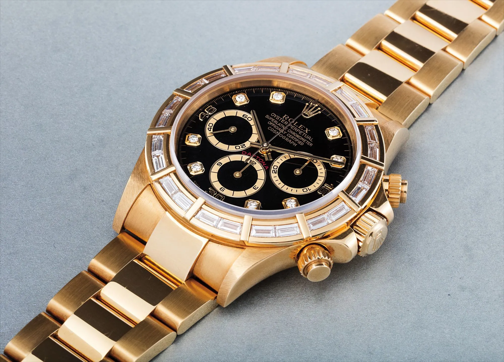 Rolex Daytona 16568 39mm Yellow gold Black