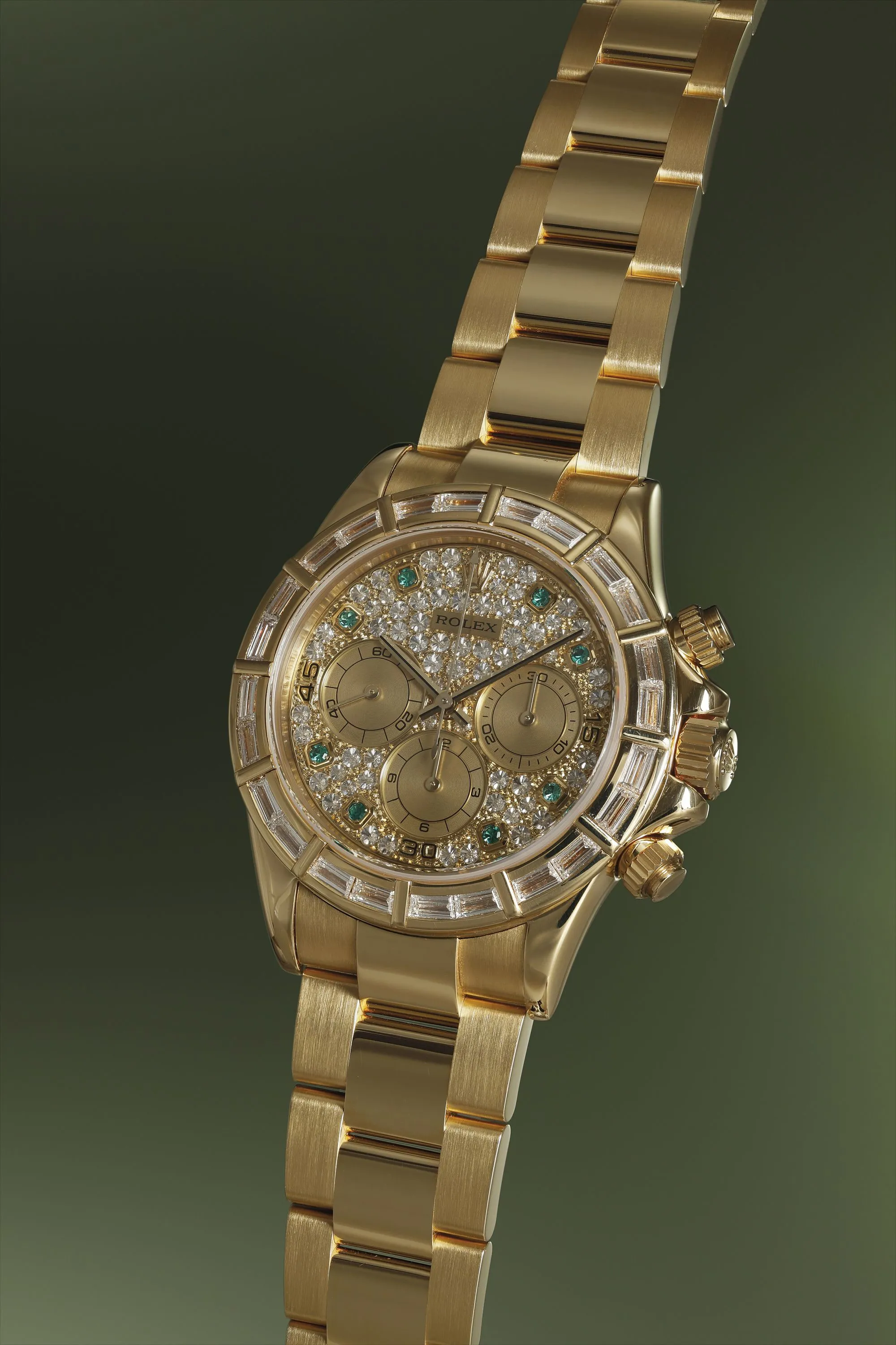 Rolex Daytona 16568 39mm Yellow gold and Diamond and Emerald