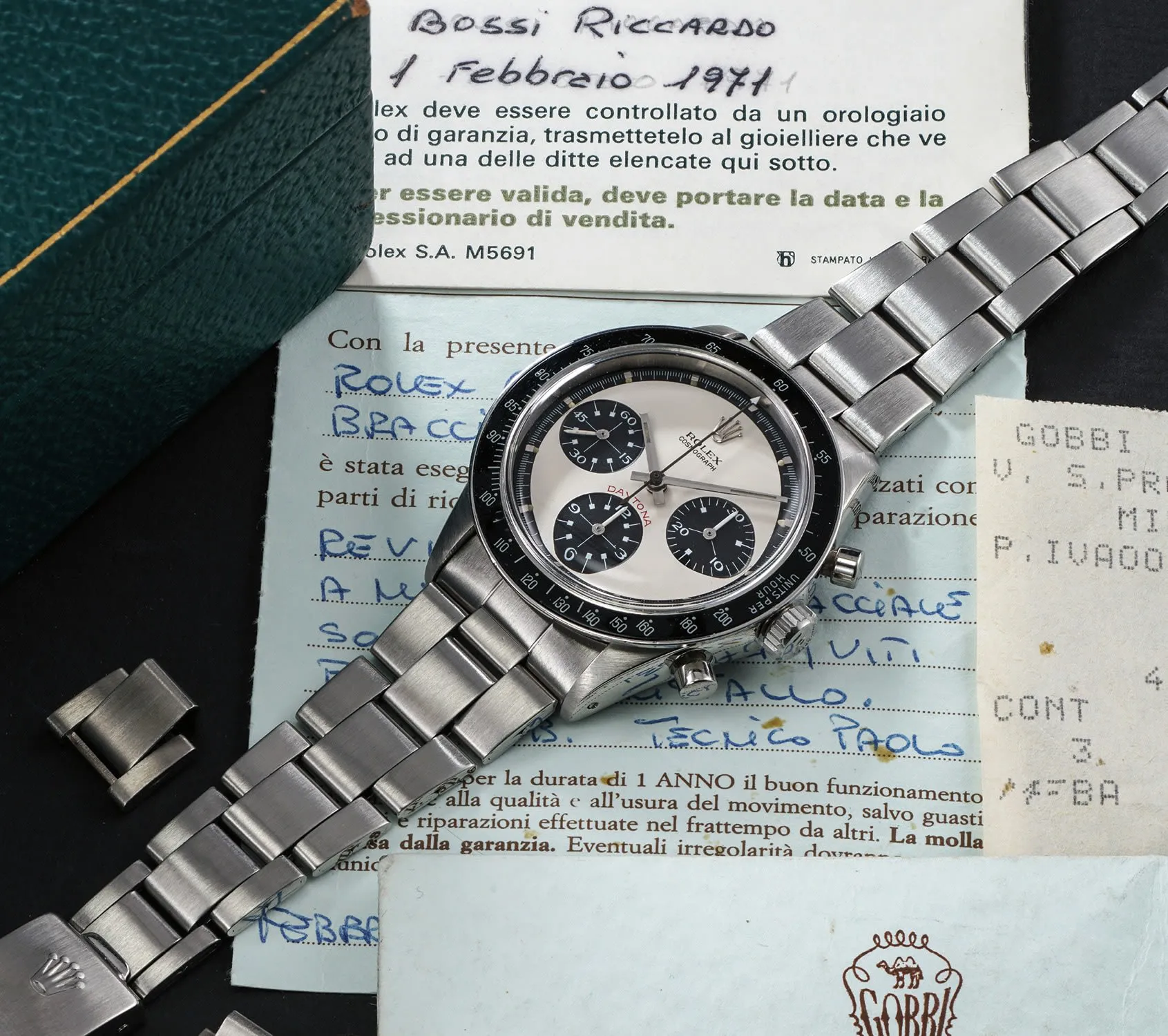 Rolex Daytona 6264 37.5mm Stainless steel Panda 1