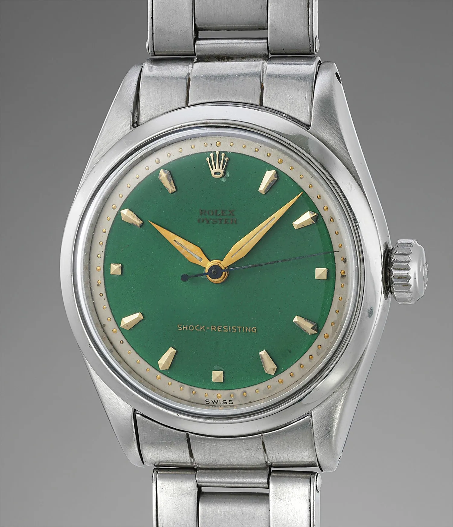 Rolex Oyster Royal 6444 31.5mm Stainless steel Green enamel