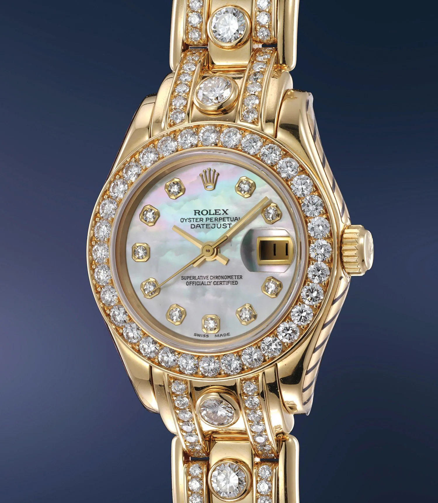 Rolex Pearlmaster 69298 29mm Yellow gold Mother-of-pearl