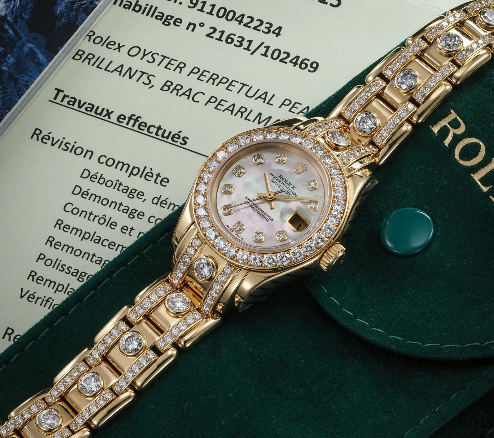 Rolex Pearlmaster 69298 29mm Yellow gold Mother-of-pearl 1