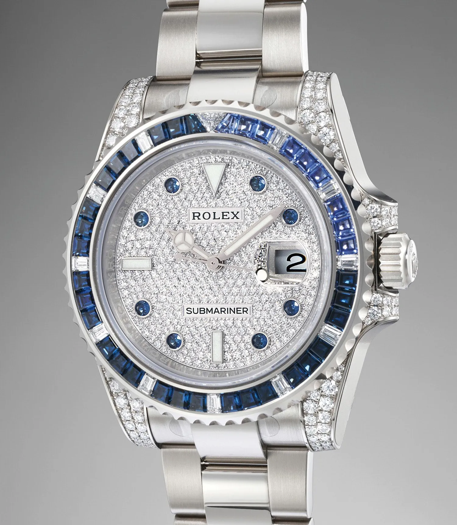 Rolex Submariner 116659SABR 41mm White gold and Diamond and Sapphire White gold and Gem-set