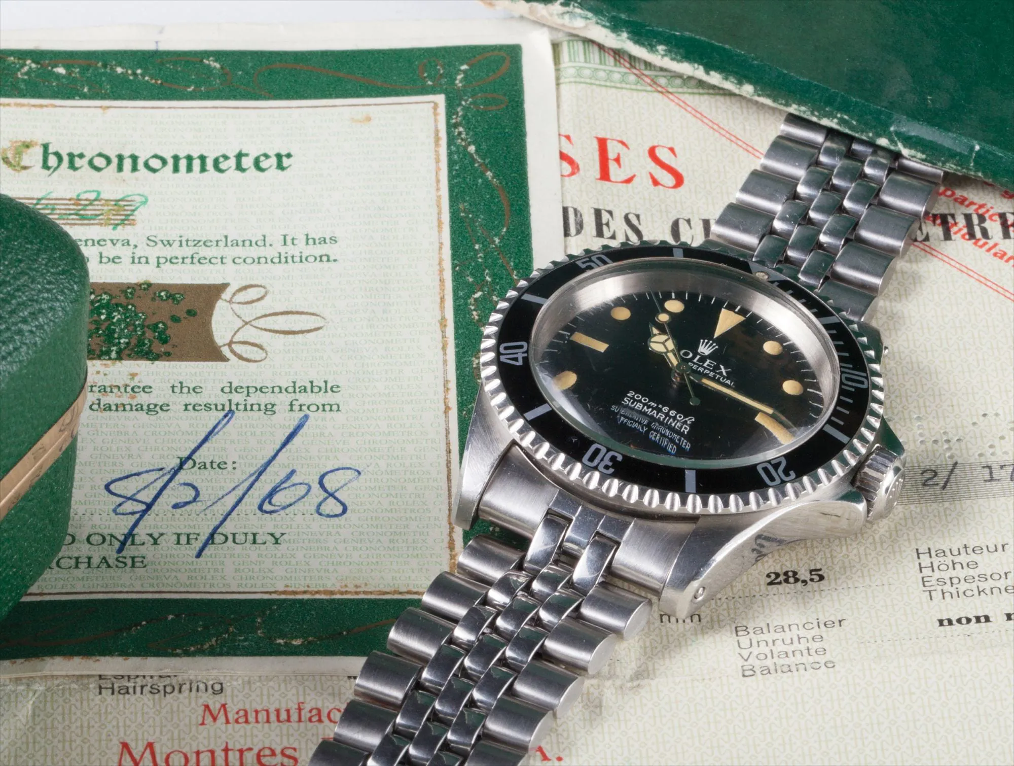 Rolex Submariner 5512 39mm Stainless steel Black