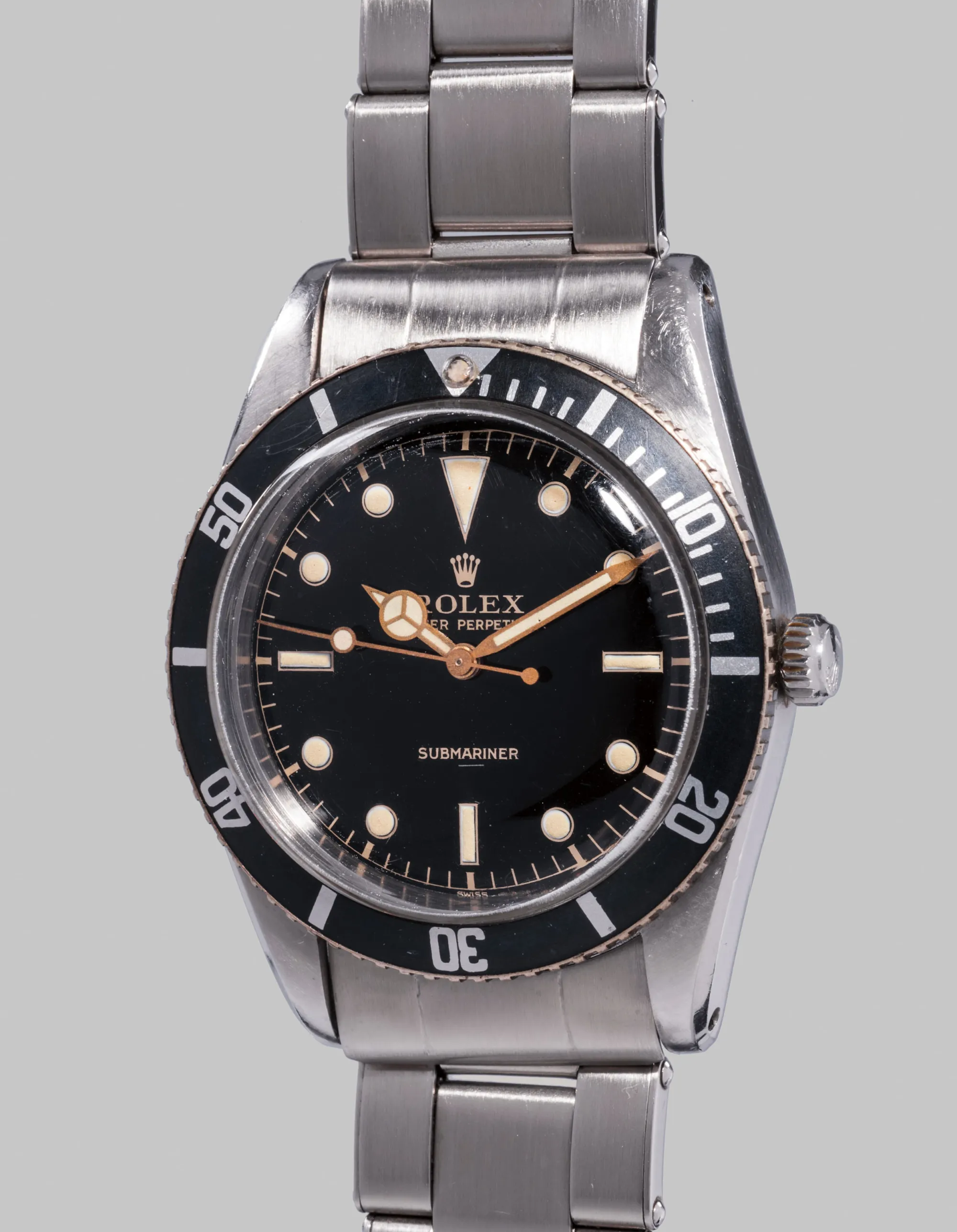 Rolex Submariner 6204 37mm Stainless steel Black glossy