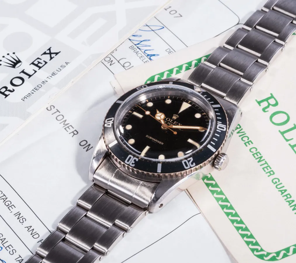 Rolex Submariner 6204 37mm Stainless steel Black glossy 1