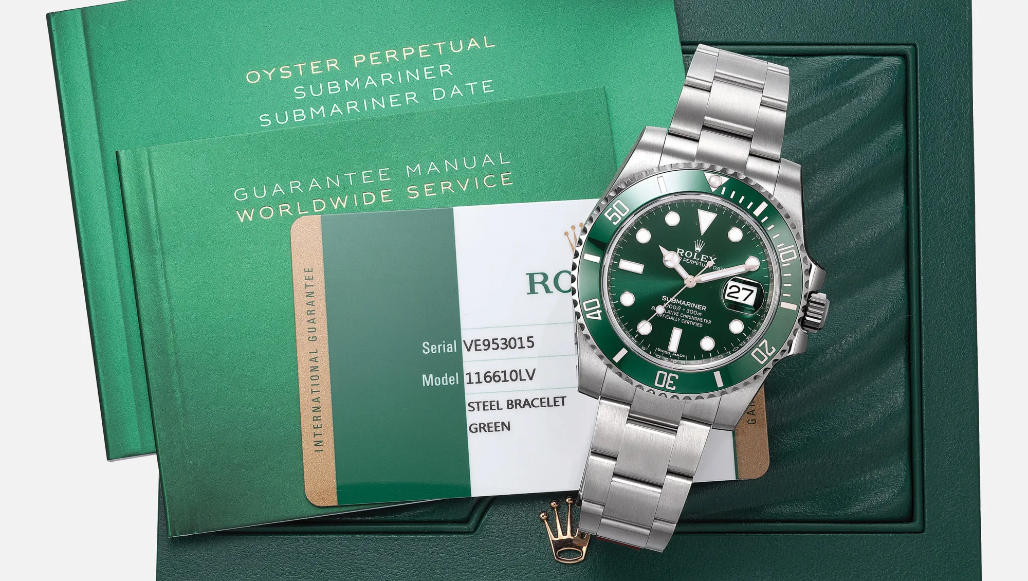 Rolex Submariner 116610LV 40mm Stainless steel Green 1