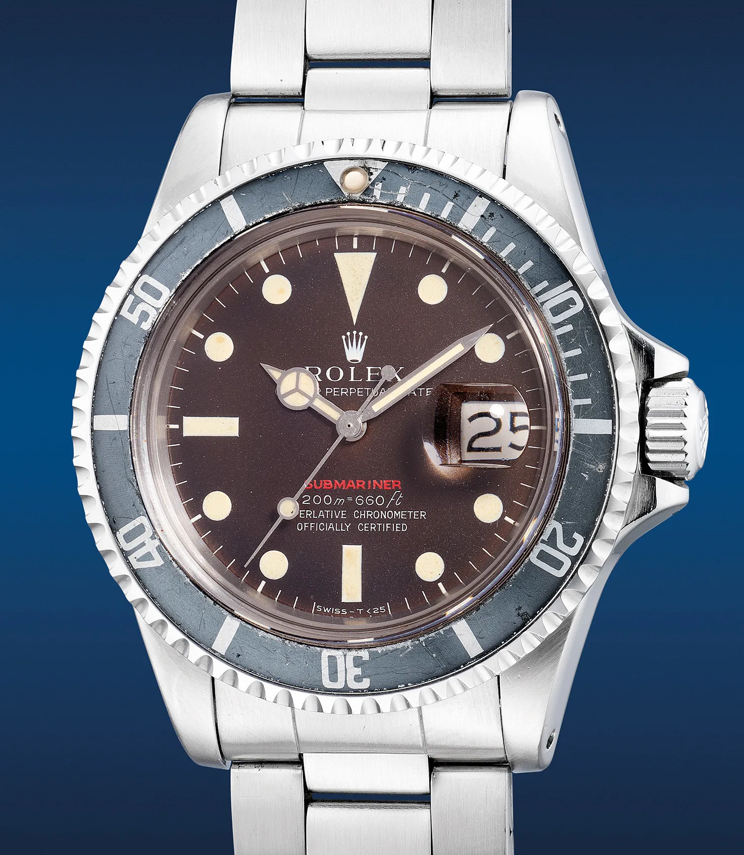 Rolex Submariner 1680 40mm Stainless steel MKII "tropical"