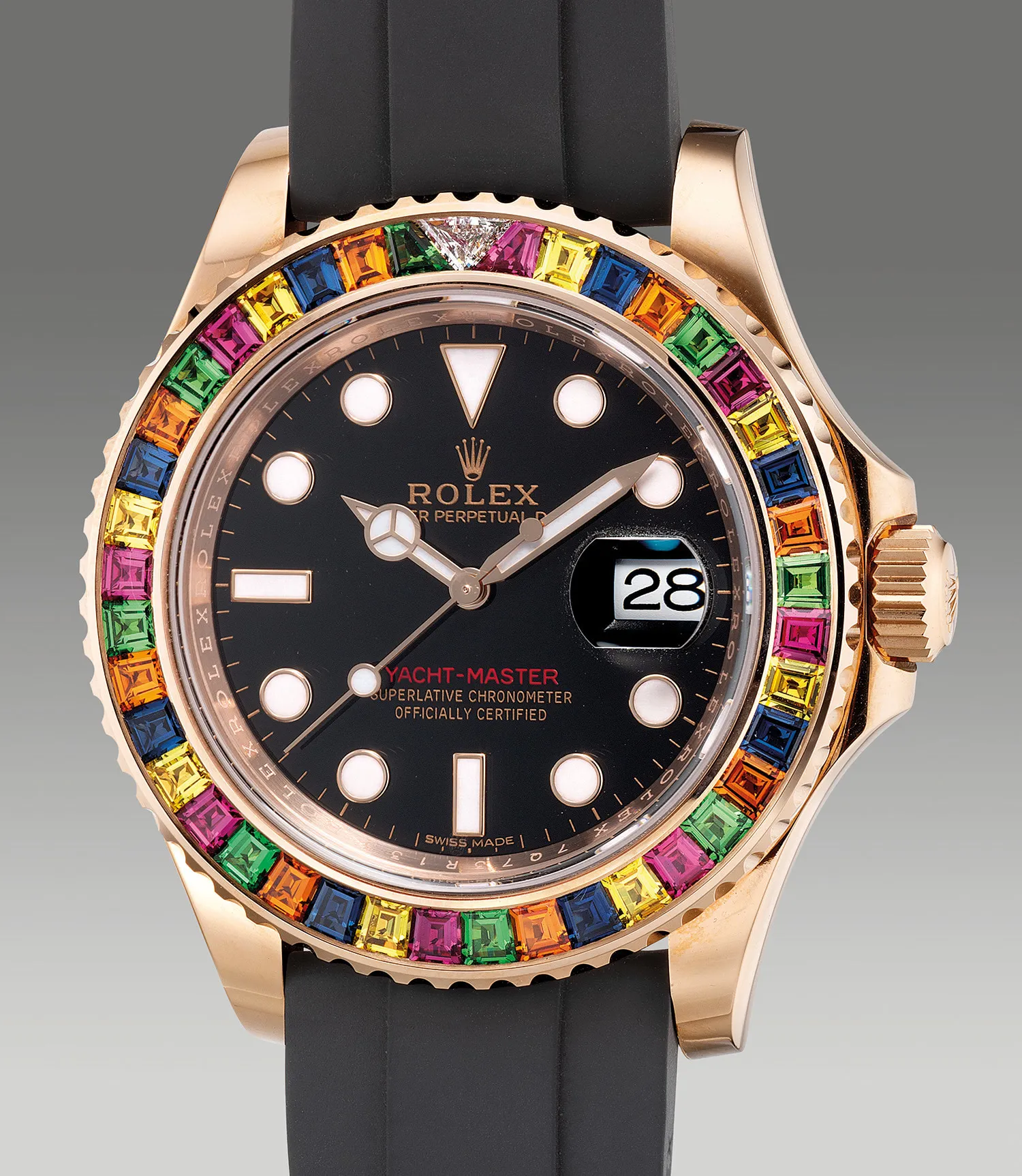 Rolex Yacht-Master 116695 SATS 40mm Rose gold Black