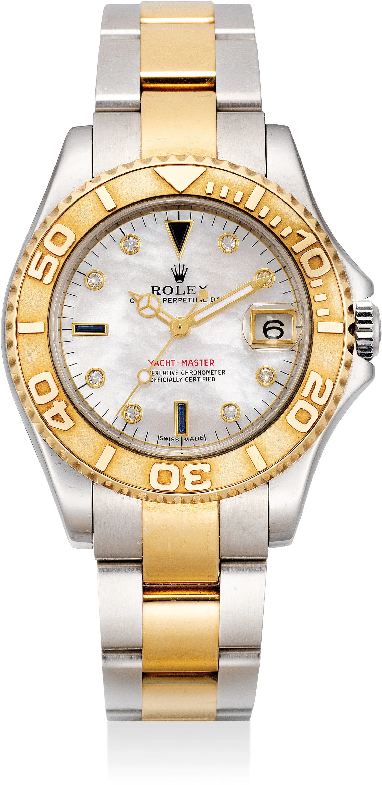 Rolex Yacht-Master 168623 35mm Yellow gold and Stainless steel Mother-of-pearl