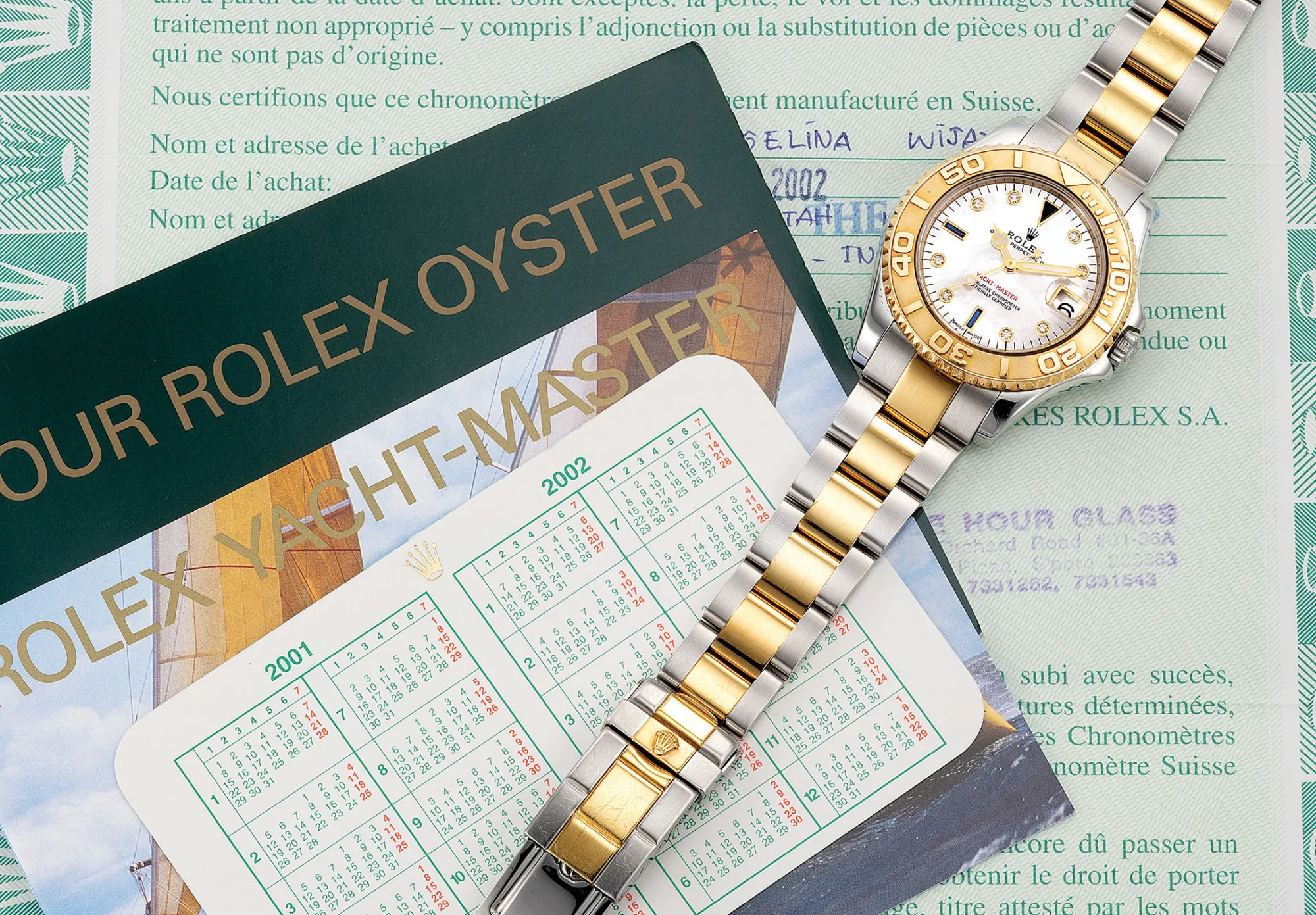 Rolex Yacht-Master 168623 35mm Yellow gold and Stainless steel Mother-of-pearl 1