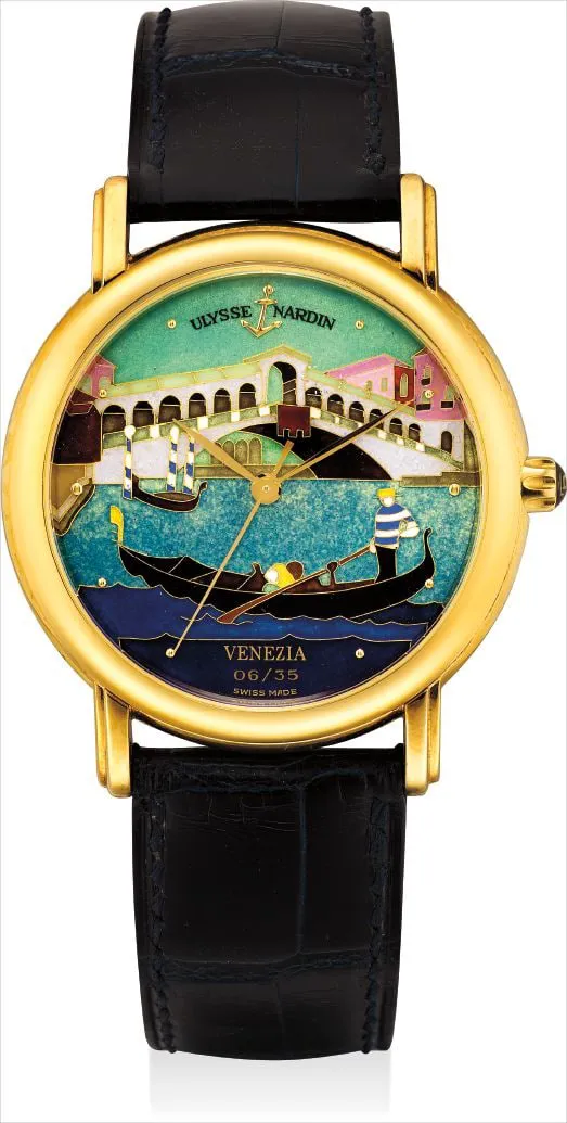 Ulysse Nardin San Marco Venezia 131-77-9 37mm Yellow gold Cloisonné enamel