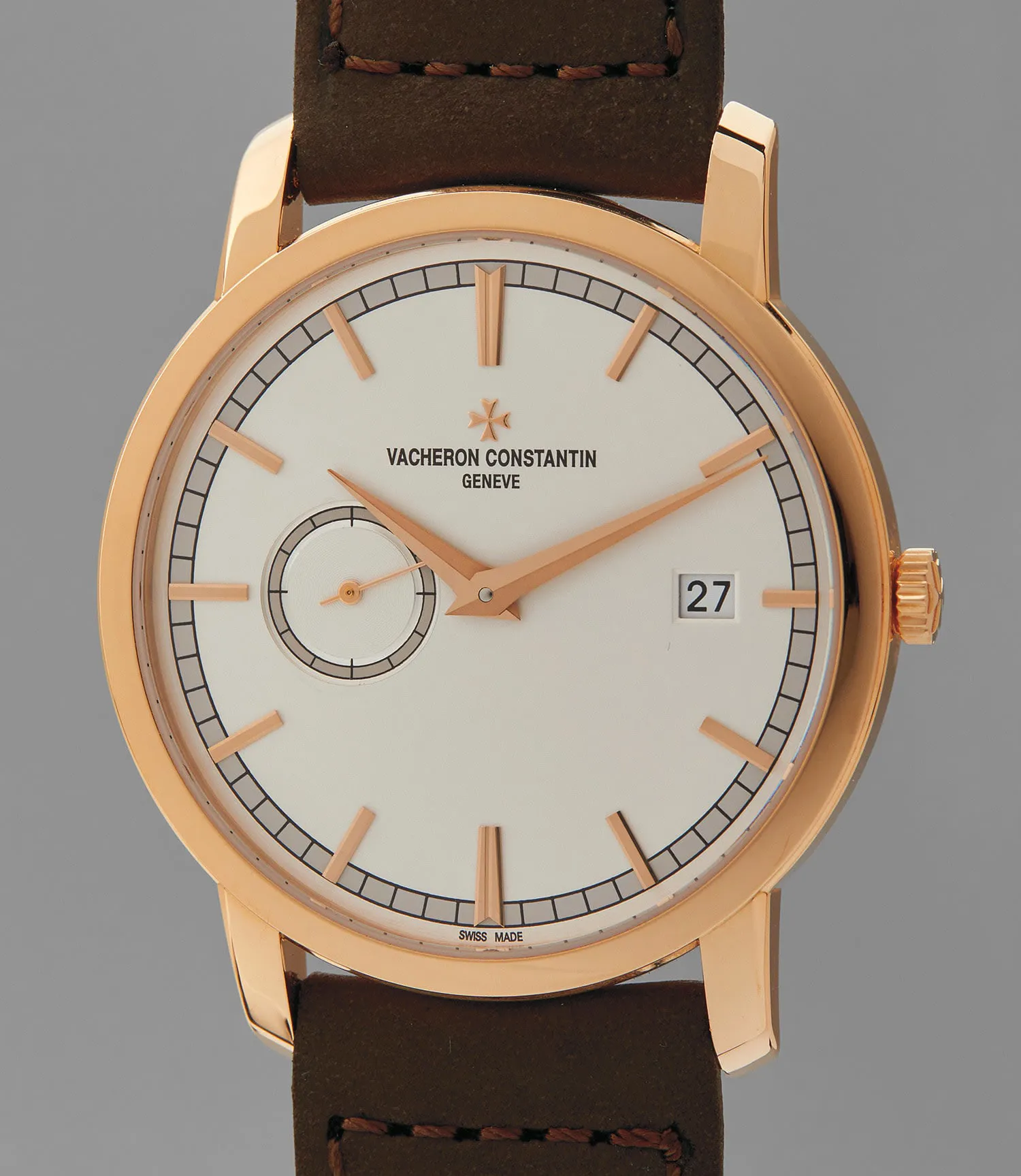 Vacheron Constantin Traditionnelle 871.100 38mm Rose gold Silver