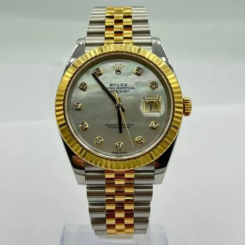 Rolex Datejust 41 126333 41mm Yellow gold and Stainless steel Mother-of-pearl