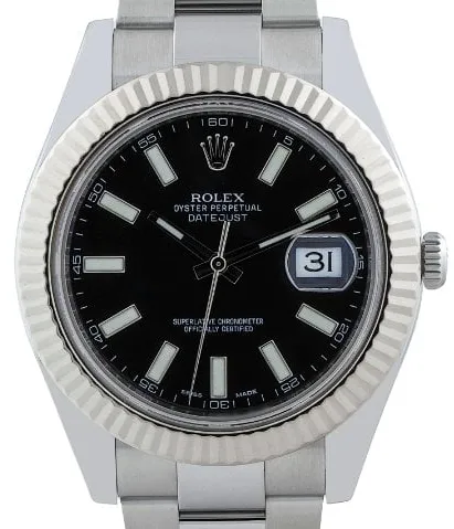 Rolex Datejust II 116334 41mm Stainless steel Black