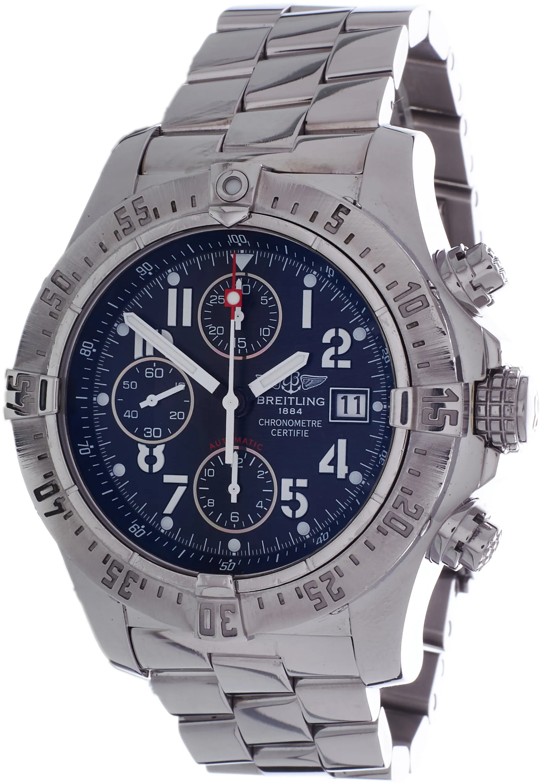 Breitling Avenger A13380 45mm Stainless steel Black Arabic