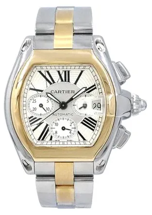 Cartier Roadster W62027Z1 42mm Yellow gold and Stainless steel Silver