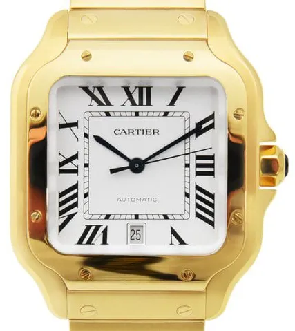 Cartier Santos WGSA0029 40mm Yellow gold Silver