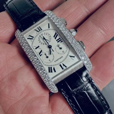 Cartier Tank 2312 26mm White gold White