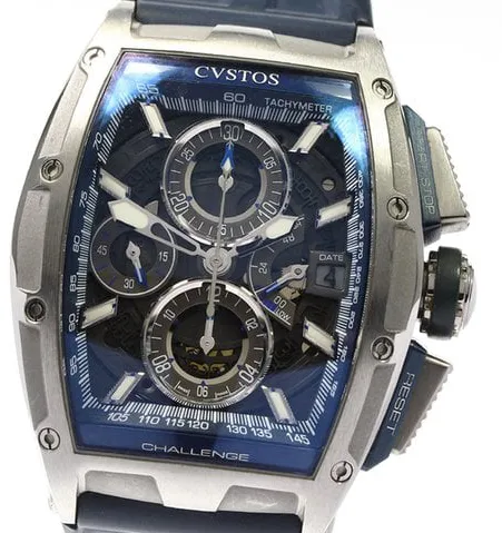 Cvstos CVT-CHR2-BL ST 41mm Stainless steel Transparent