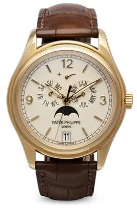 Patek Philippe Annual Calendar 5146J-001 39mm Yellow gold Beige