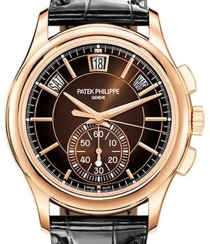 Patek Philippe Annual Calendar Chronograph 5905R-001 42mm Rose gold and 18k rose gold Brown