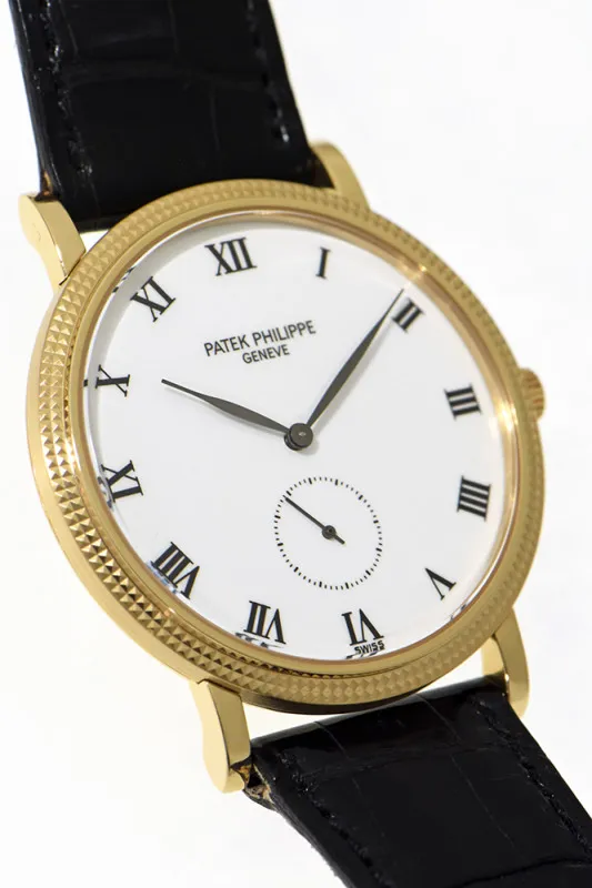 Patek Philippe Calatrava 3919 33mm Yellow gold Porcelain 4