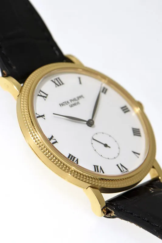 Patek Philippe Calatrava 3919 33mm Yellow gold Porcelain 5