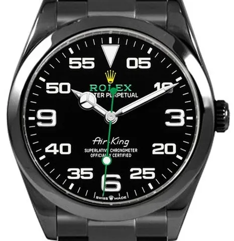 Rolex Air King 40mm Stainless steel Black