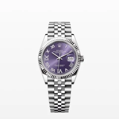 Rolex Datejust 36 126234 36mm Yellow gold and Stainless steel Purple