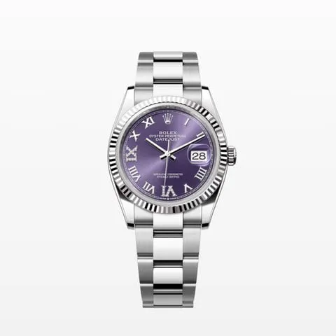 Rolex Datejust 36 126234 36mm Yellow gold and Stainless steel Purple