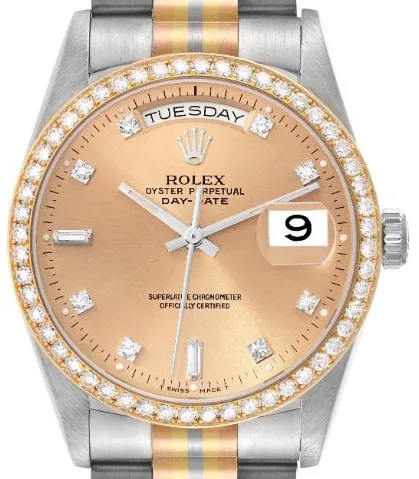 Rolex Day-Date 36 18349 36mm White gold Champagne