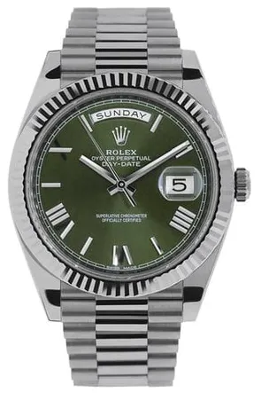 Rolex Day-Date 40 228239 40mm White gold Green