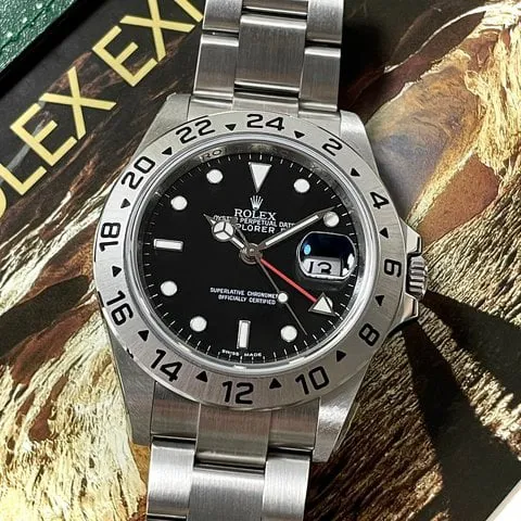 Rolex Explorer II 16570 40mm Stainless steel Black