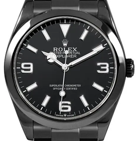 Rolex Explorer 40mm Stainless steel Black