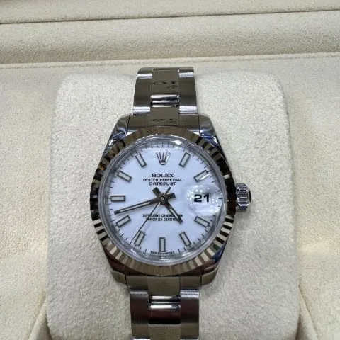 Rolex Lady-Datejust 179174 26mm Stainless steel White