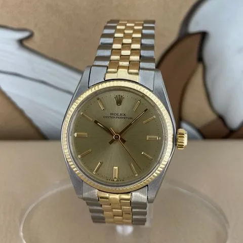 Rolex Oyster Perpetual 31 6751 30mm Yellow gold and Stainless steel Champagne