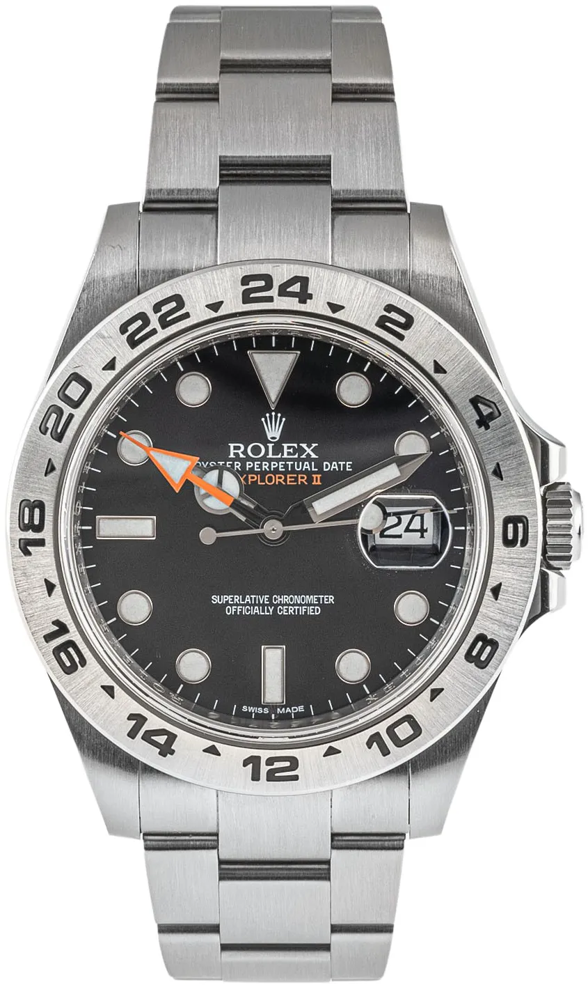 Rolex Explorer II 216570 41.5mm Stainless steel Black