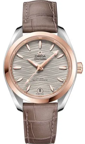 Omega Aqua Terra 220.23.34.20.06.001 34mm Yellow gold and Stainless steel Gray