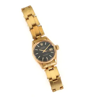 Rolex Oyster Perpetual Date 6517 Yellow gold Black