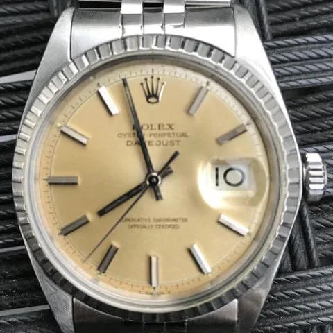 Rolex Datejust 1603 36mm Steel Champagne