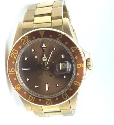 Rolex GMT-Master 1675 40mm Yellow gold Brown