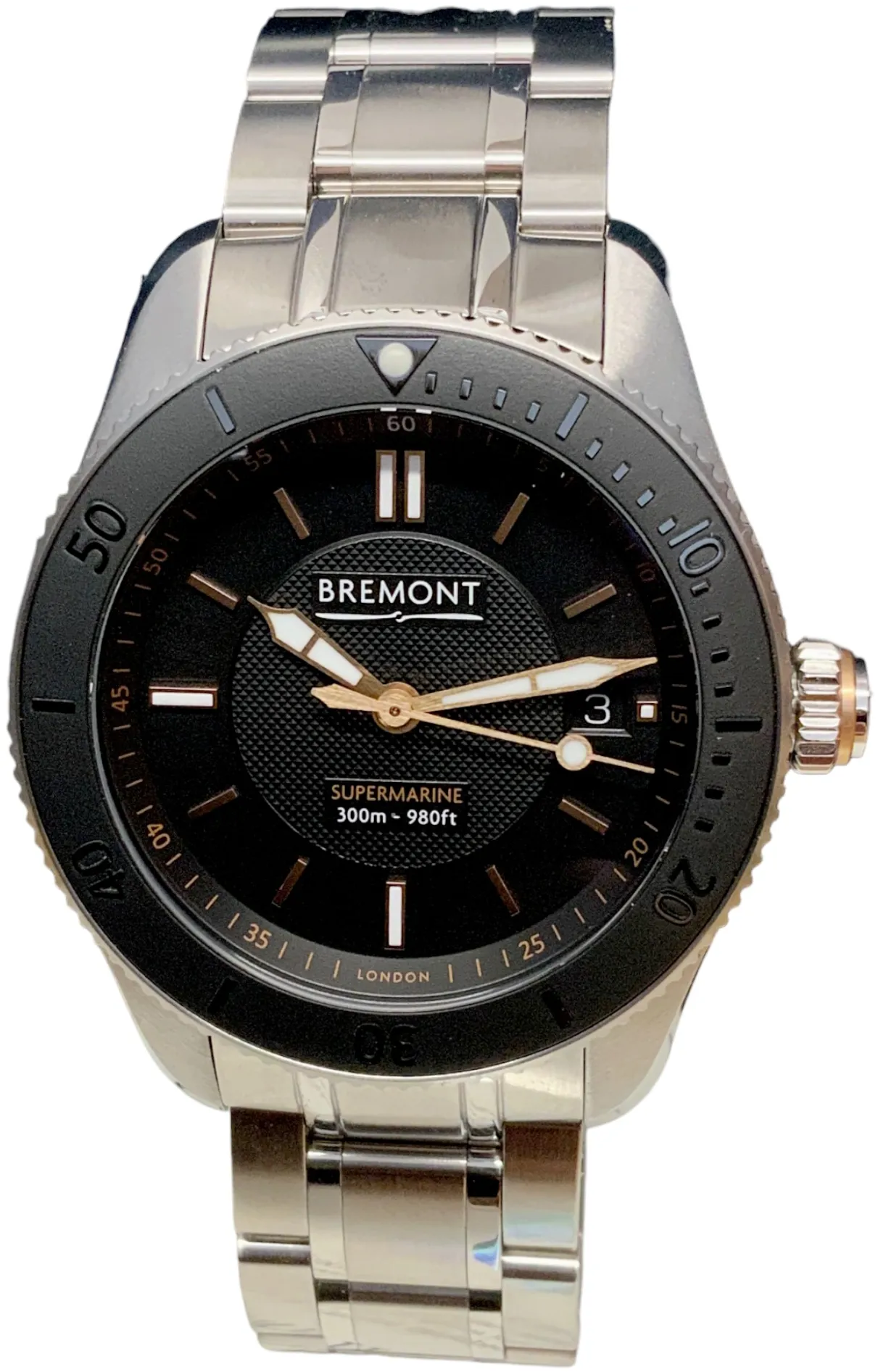 Bremont Supermarine S300 KAIMU 40mm Stainless steel Black