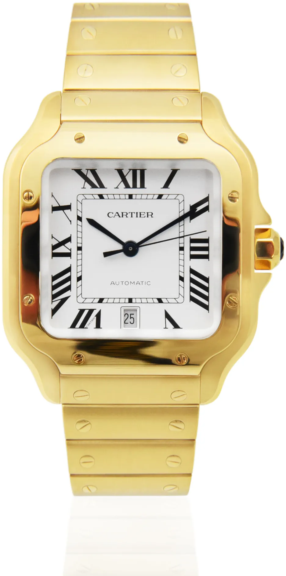 Cartier Santos WGSA0029 40mm Yellow gold Silver