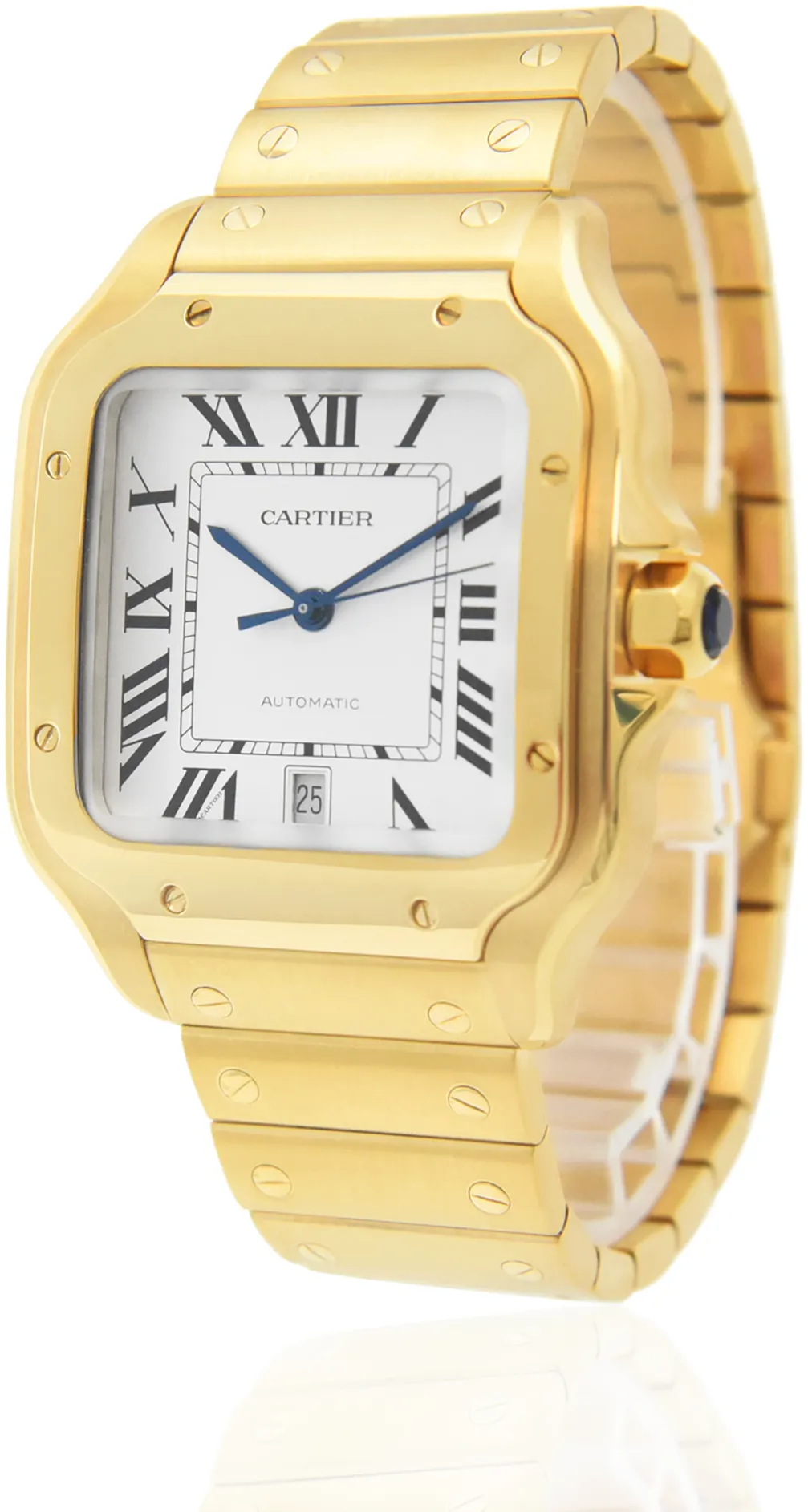 Cartier Santos WGSA0029 40mm Yellow gold Silver 1