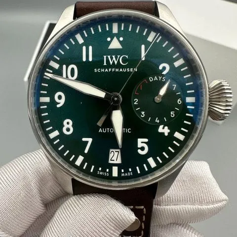 IWC Big Pilot IW501015 46.2mm Stainless steel Green