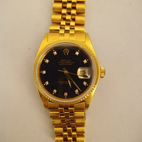 Rolex Datejust 36 16018 36mm Yellow gold Black