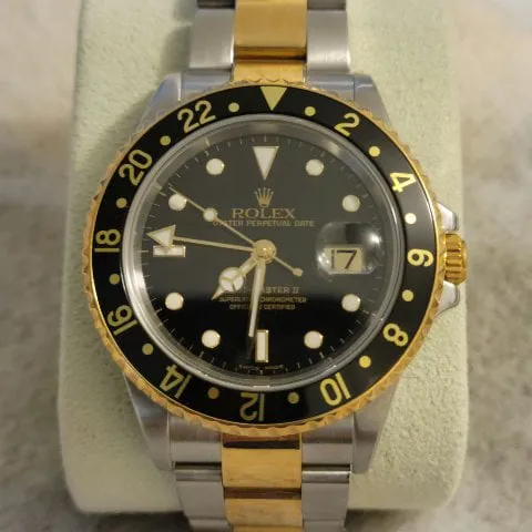 Rolex GMT-Master II 16713 40mm Yellow gold and Stainless steel Black